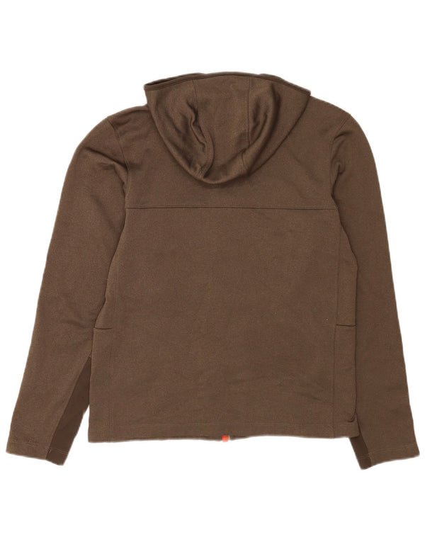 Женский свитер с капюшоном на молнии The North Face UK 10, маленький, цвет хаки, полиэстер