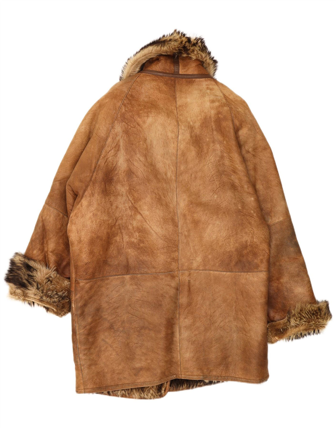 Mabrun Женская дубленка оверсайз IT 44 Medium Brown Shearling