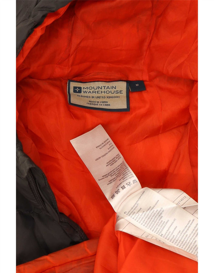 Мужская утепленная куртка с капюшоном Mountain Warehouse UK 38, средний серый цвет с цветными блоками