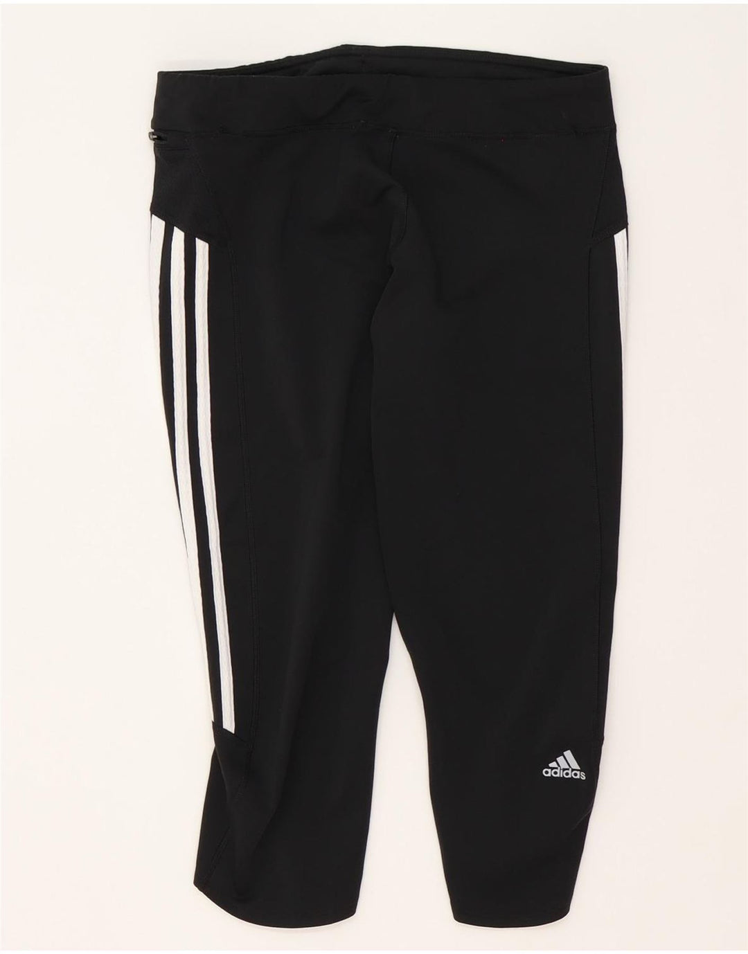 Женские леггинсы-капри Adidas Climalite UK 16, большие черные из полиэстера