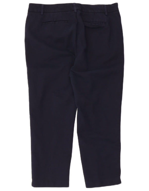 Женские укороченные брюки Tommy Hilfiger US 14 XL W34 L24 Темно-синие, хлопок