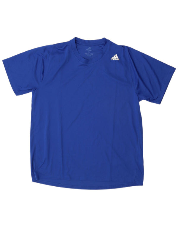 Мужская футболка Adidas Aeroready Top XL, синий полиэстер