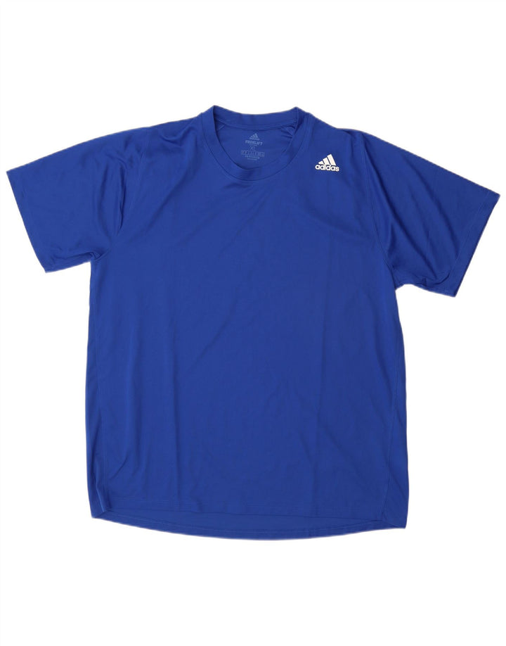 Мужская футболка Adidas Aeroready Top XL, синий полиэстер