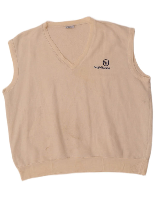 Мужская майка Sergio Tacchini 2XL, белый акрил