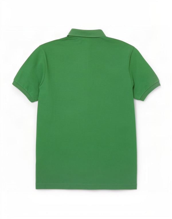 Мужская рубашка-поло Lacoste, размер 7, 2XL, зеленый хлопок