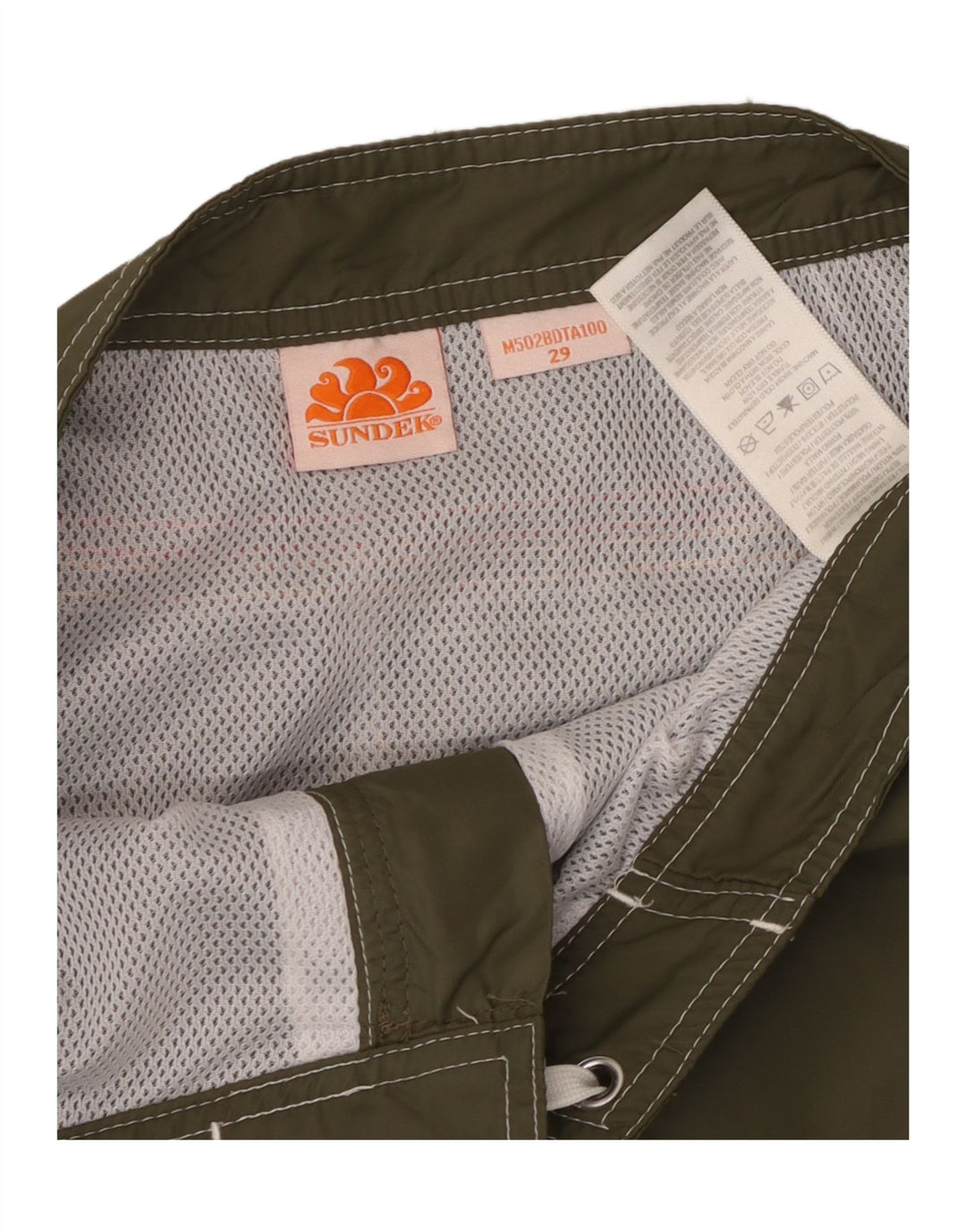 Мужские шорты для плавания Sundek, нейлон цвета хаки, маленький размер