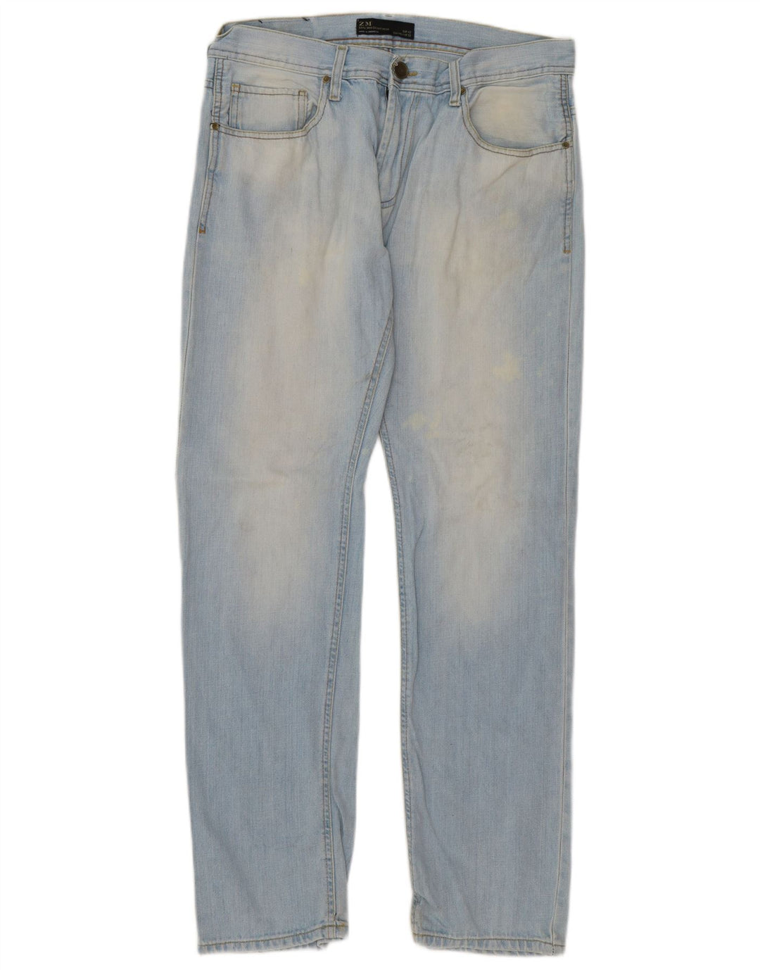 Мужские прямые джинсы Zara EU 42, большие W32 L32, синие