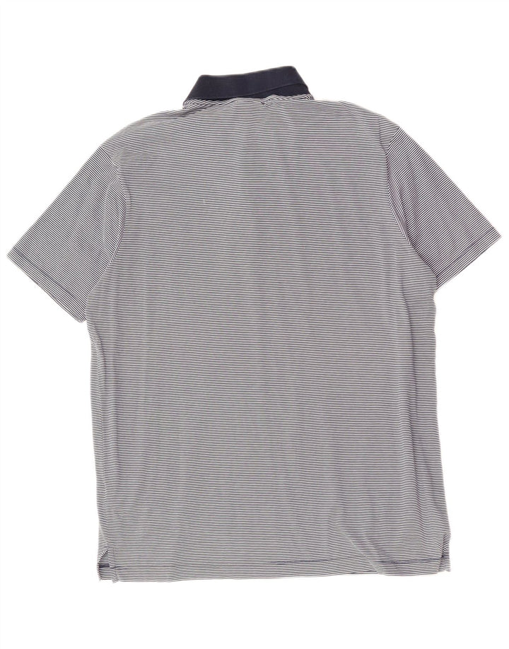 Мужская рубашка-поло PAUL & SHARK, большая темно-синяя полоска, хлопок