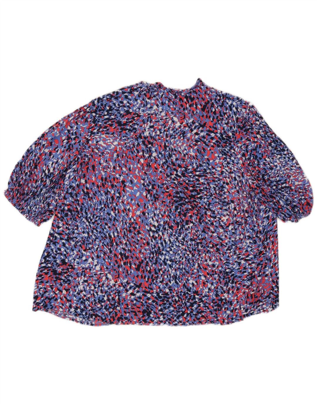 Женская блузка Marks & Spencer Top UK 18 XL Синяя из вискозы с животным принтом