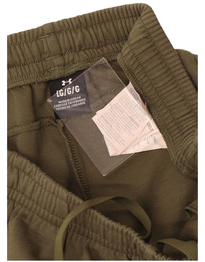 Мужские спортивные брюки Under Armour, джоггеры, большой размер, цвет хаки, полиэстер