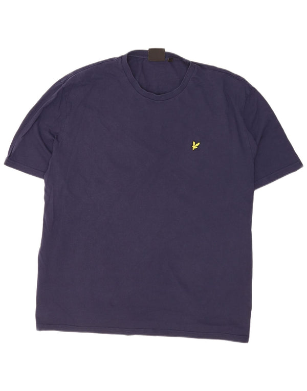 Мужская футболка Lyle & Scott 2XL темно-синего цвета из хлопка
