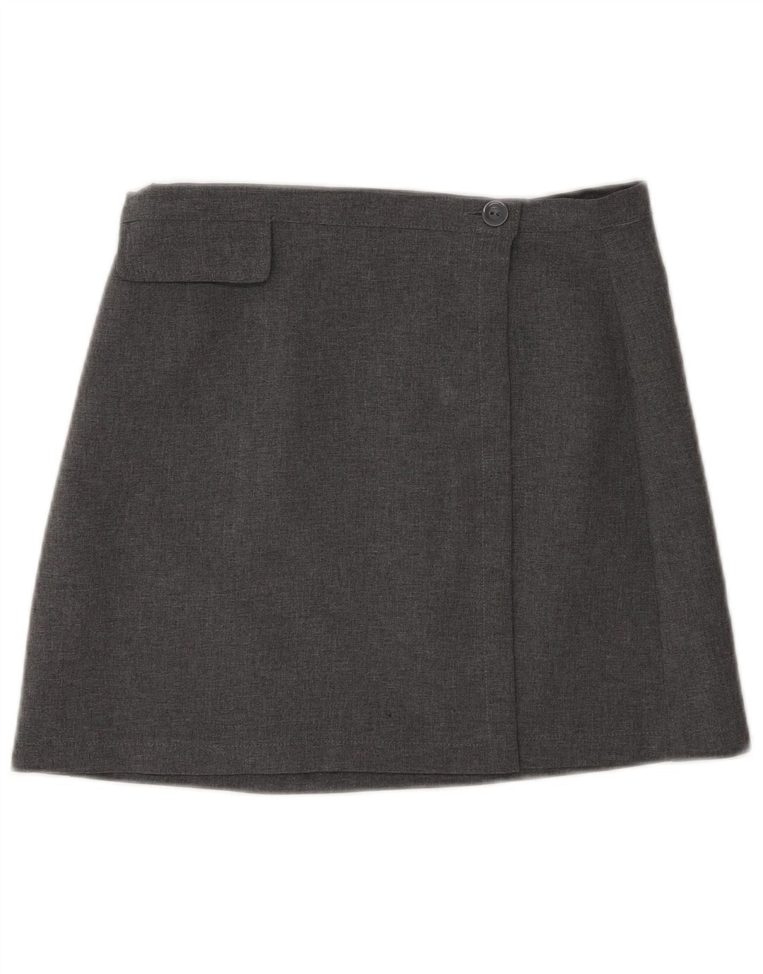 Женская мини-юбка с запахом и высокой талией Sisley IT 44 Medium W26 Серый полиэстер