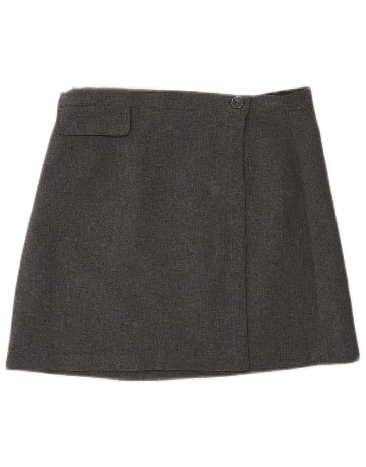 Женская мини-юбка с запахом и высокой талией Sisley IT 44 Medium W26 Серый полиэстер