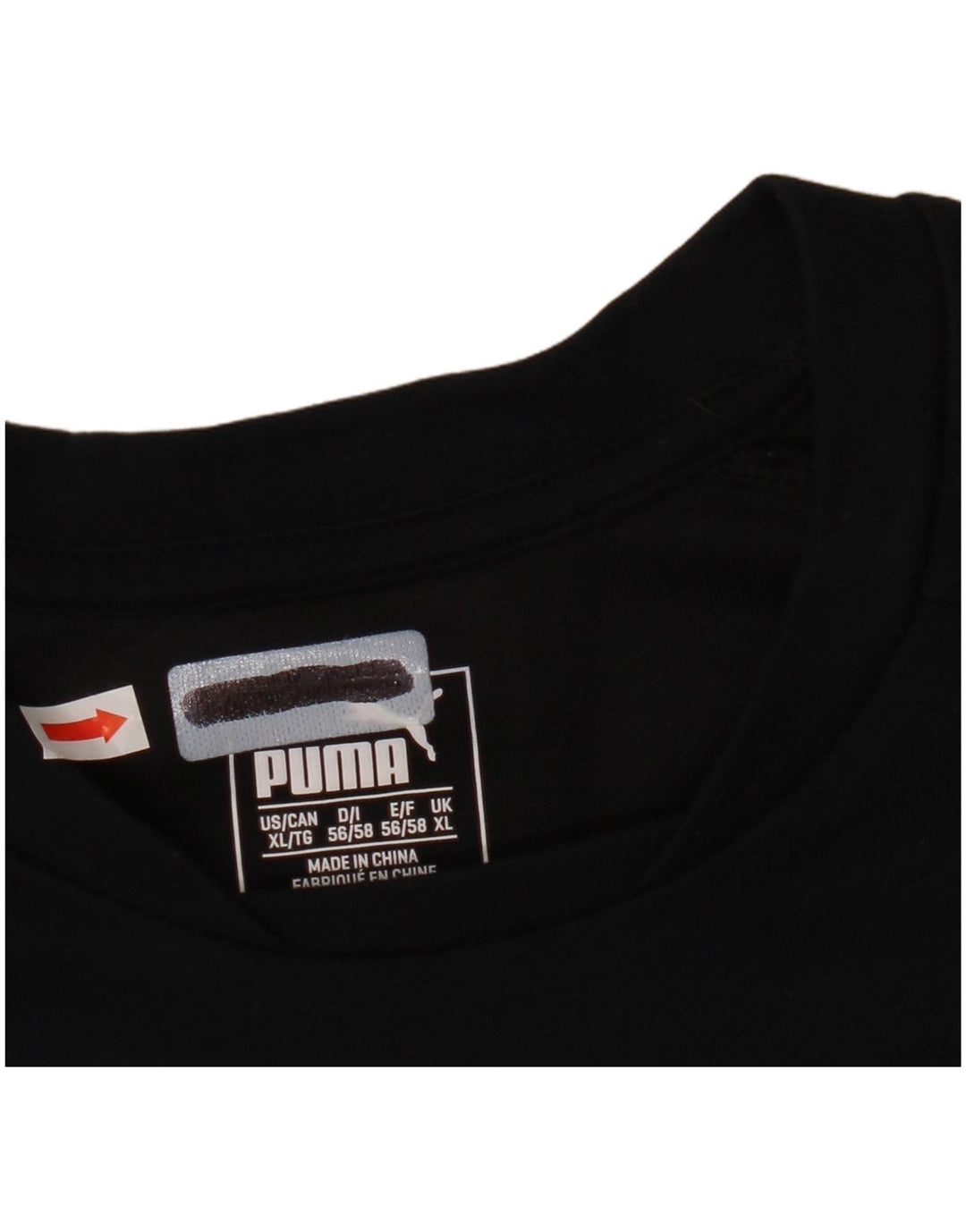 Мужская футболка Puma XL, черный хлопок