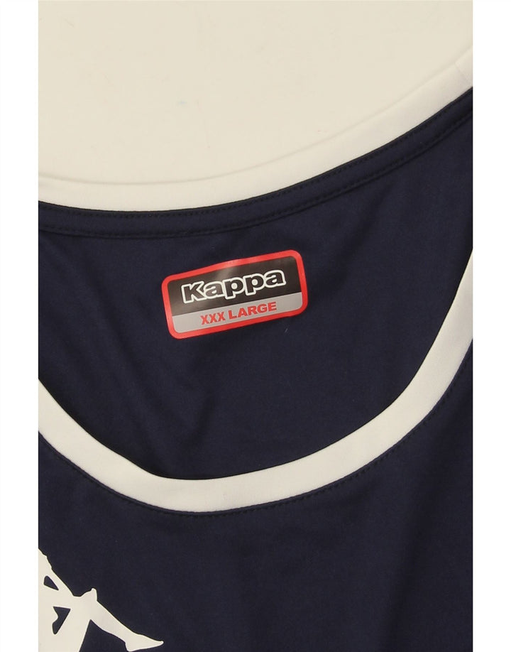 Мужской жилет Kappa 3XL темно-синий из полиэстера