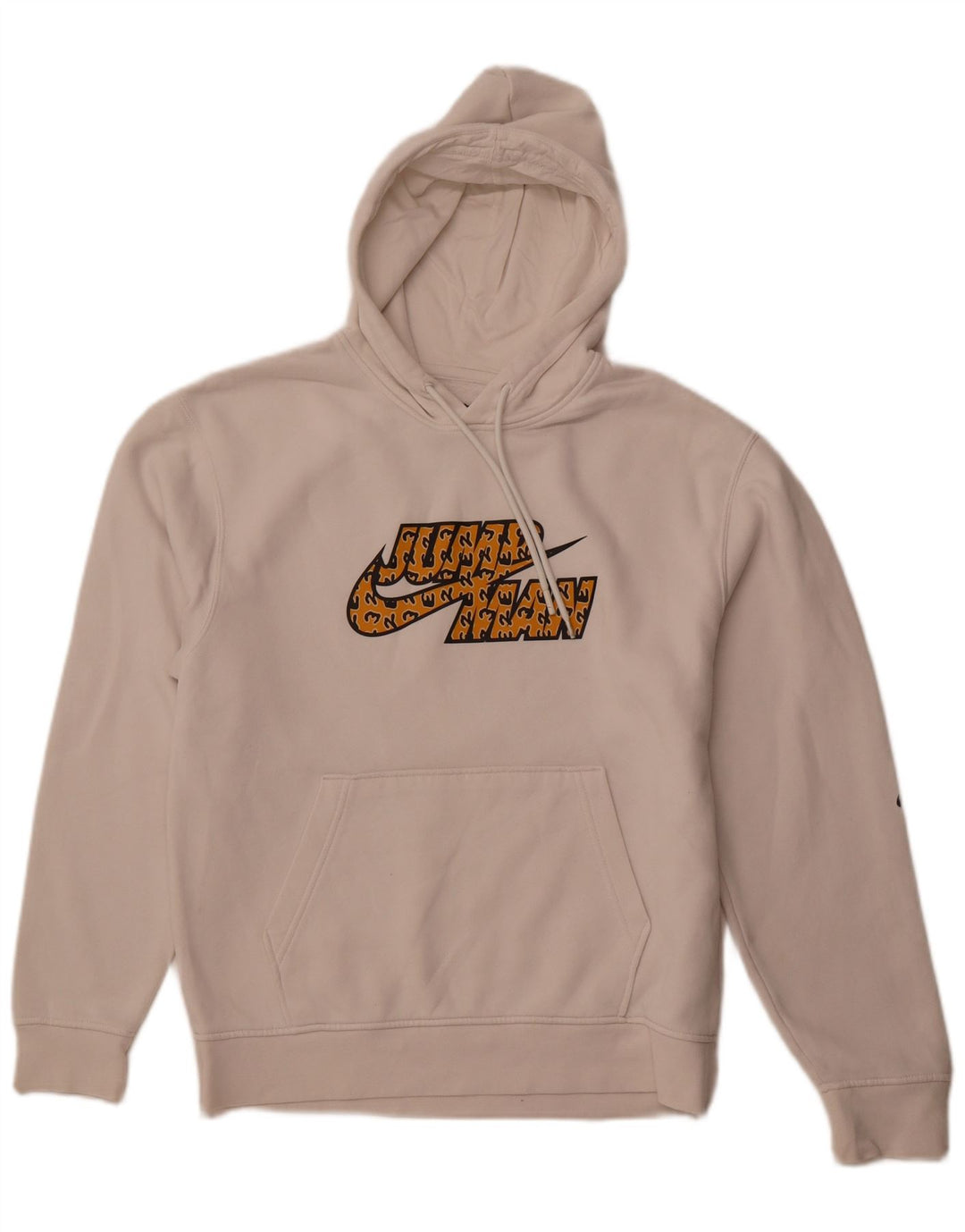 Мужской джемпер с капюшоном свободного кроя JORDAN, маленький белый, хлопковый, с рисунком