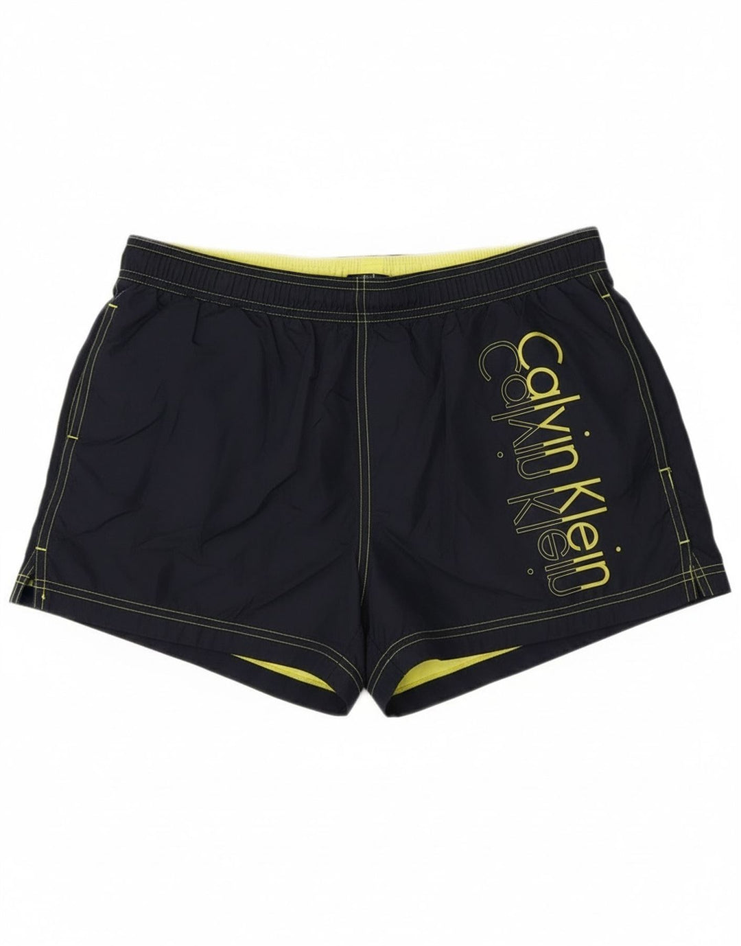 Мужские шорты для плавания с рисунком Calvin Klein, большие темно-синие, полиэстер