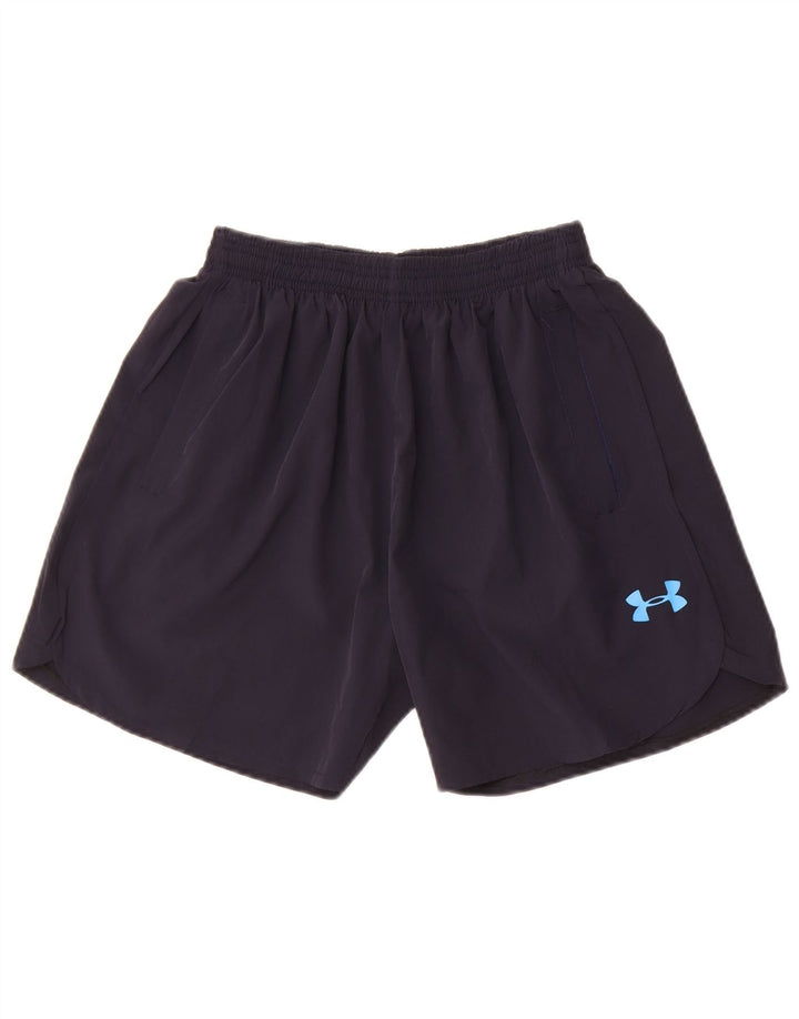 Спортивные шорты Under Armour для мальчиков 11–12 лет, темно-синий, полиэстер
