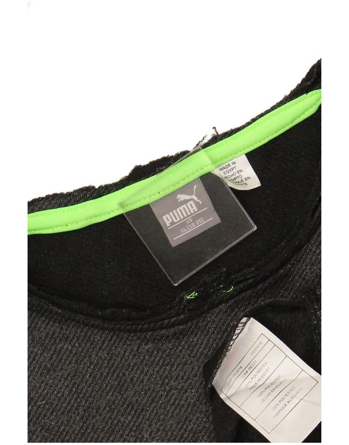 Толстовка PUMA для мальчиков 15-16 лет, XL, серый полиэстер