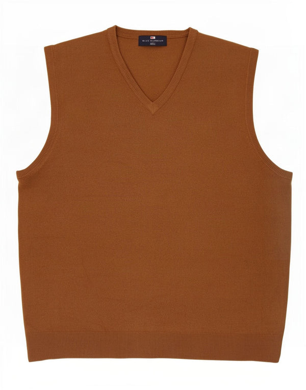 Мужская майка Mark & Spencer Blue Harbour Vest, большая, бежевая, акрил