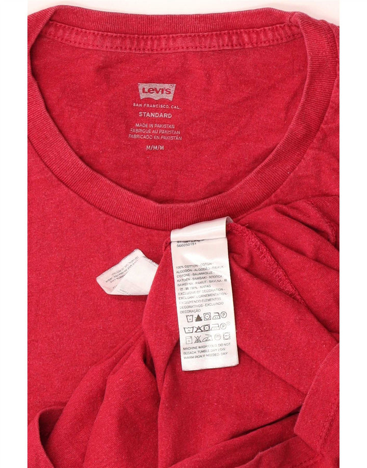 Мужская футболка Levi's из хлопка среднего розового цвета