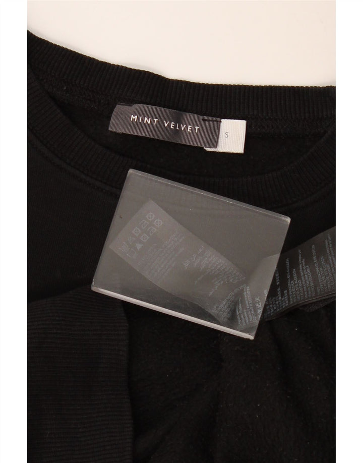 Женский удлиненный свитшот большого размера MINT VELVET, UK 10, маленький черный