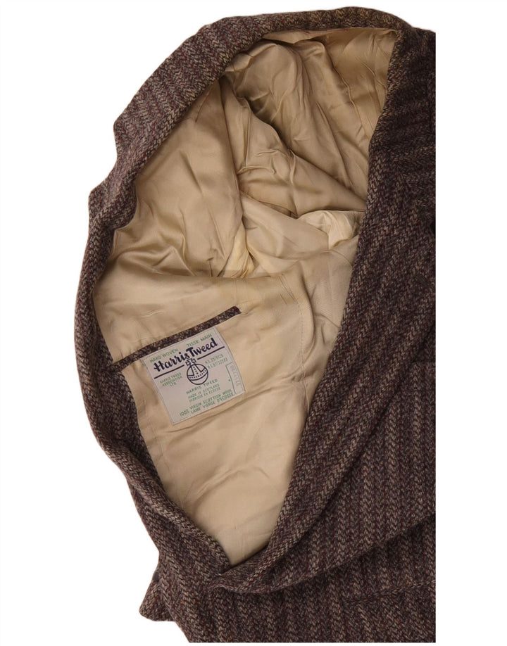 Мужской пиджак HARRIS TWEED на 2 пуговицах, Великобритания 38, средний серый в полоску