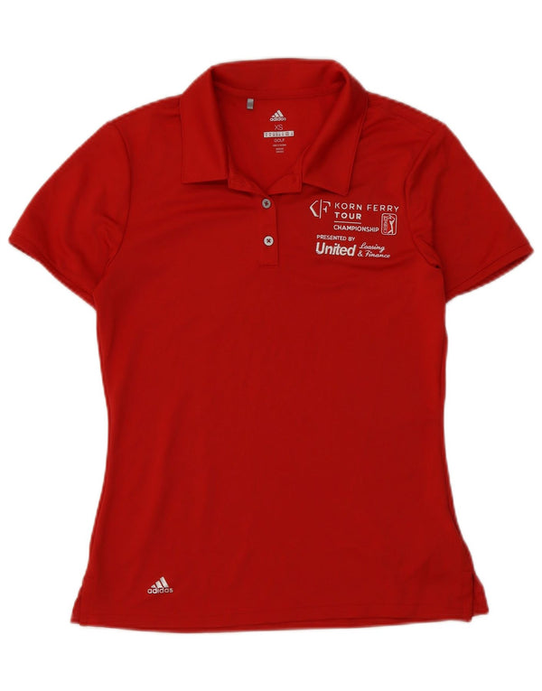 Женская рубашка поло Adidas Golf Graphic UK 6 XS, красный полиэстер