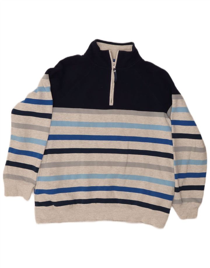 Женский свитер-свитшот CREW CLOTHING UK 14, большие разноцветные полоски