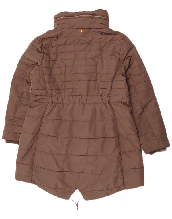Женская парка с капюшоном Marks & Spencer UK 20 2XL, полиэстер цвета хаки