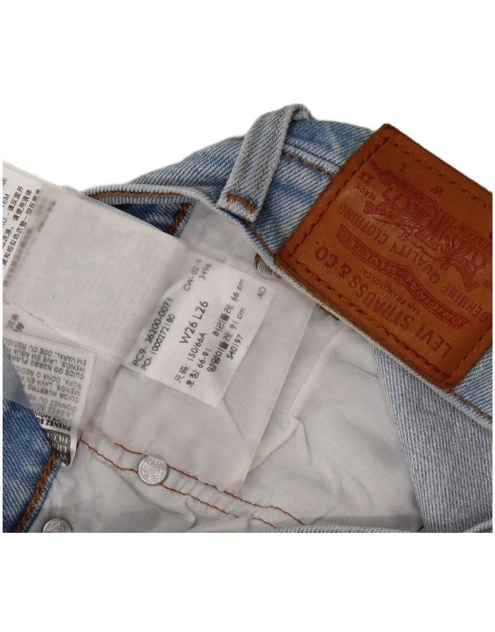 Женские прямые джинсы Levi's 501 с рисунком W26 L26, синие, хлопок
