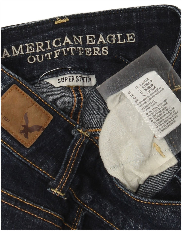Женские джинсы American Eagle Regular Bootcut UK 16, большие W34 L26, темно-синие