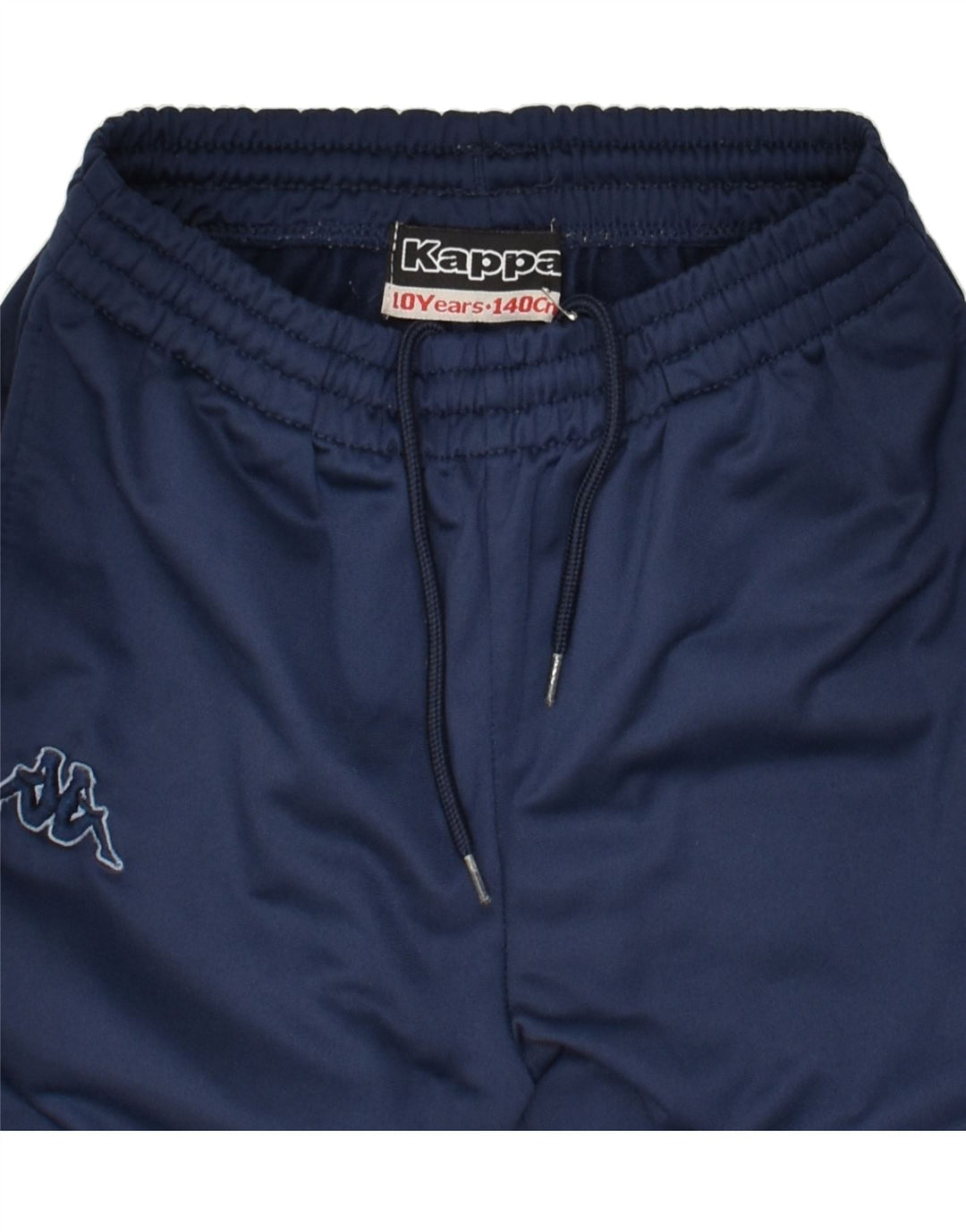 KAPPA Boys Tracksuit Trousers 9-10 Years Navy Blue Polyester | Vintage Kappa | Thrift | Second-Hand Kappa | Used Clothing | Messina Hembry 