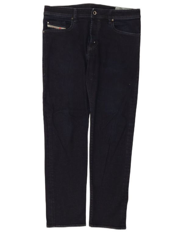 Мужские зауженные джинсы Diesel Buster Regular W34 L30, темно-синие, хлопок