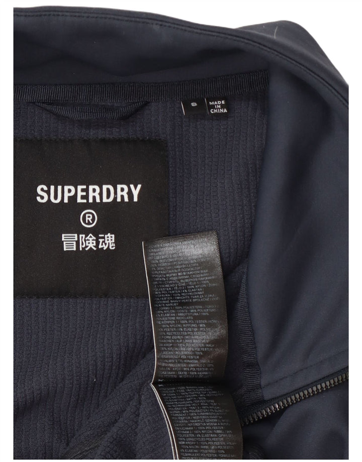 Мужской спортивный костюм Superdry, верхняя куртка, маленький темно-синий, полиэстер