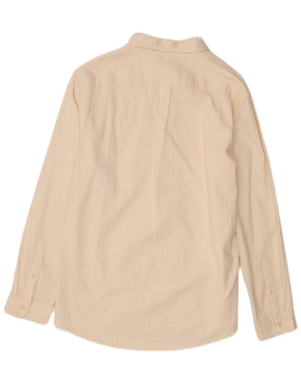 Мужская рубашка Marks & Spencer XL бежевая, хлопок