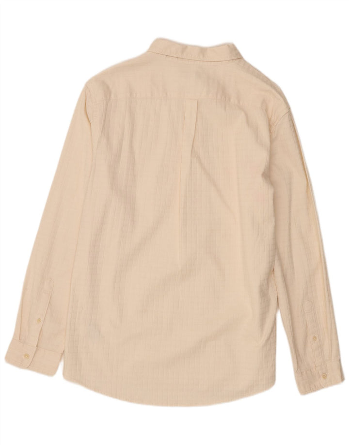 Мужская рубашка Marks & Spencer XL бежевая, хлопок