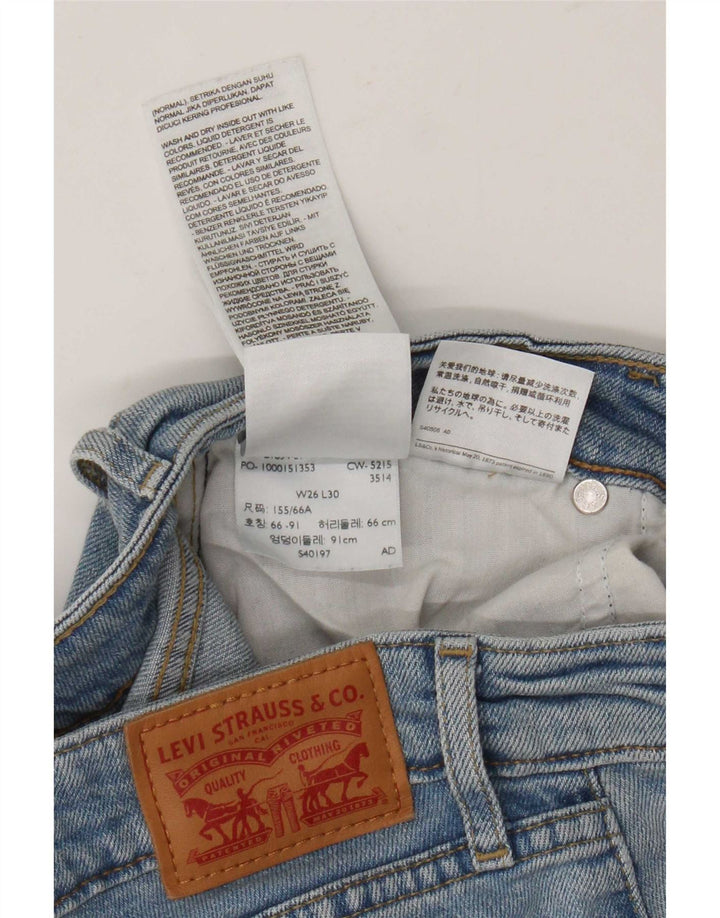Женские прямые джинсы Levi's 714 W26 L30 синие, хлопок
