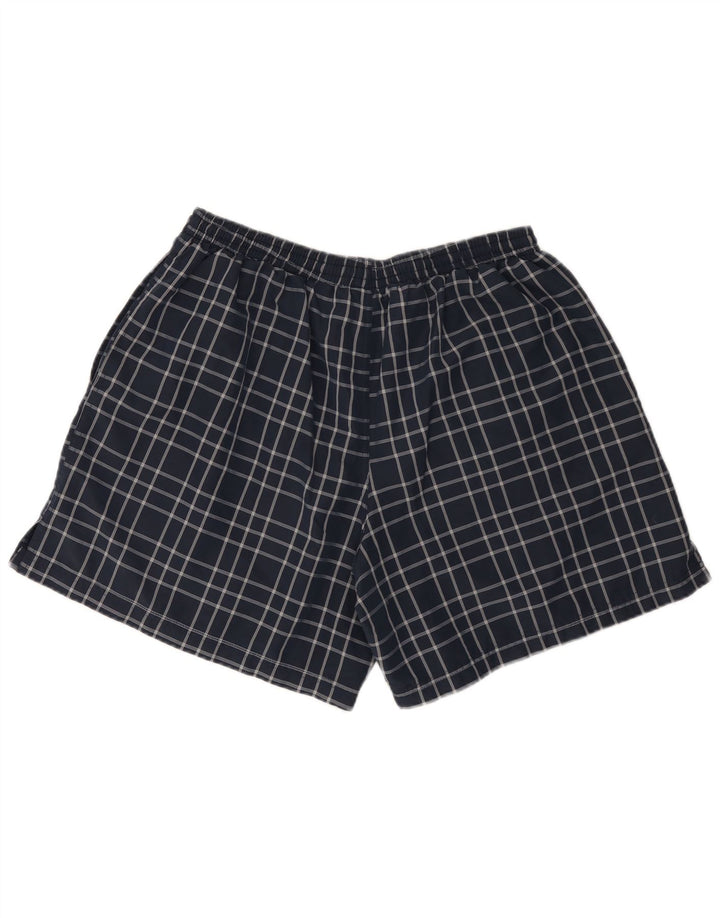 Мужские шорты для плавания Umbro 2XL, темно-синие, полиэстер в клетку