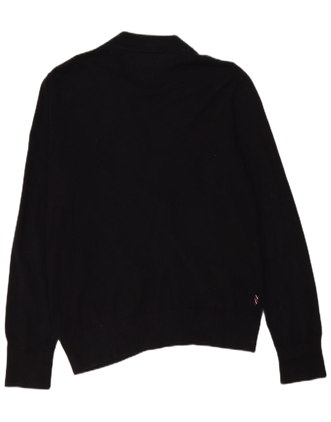 Мужской кардиган Tommy Hilfiger, средний черный хлопковый свитер