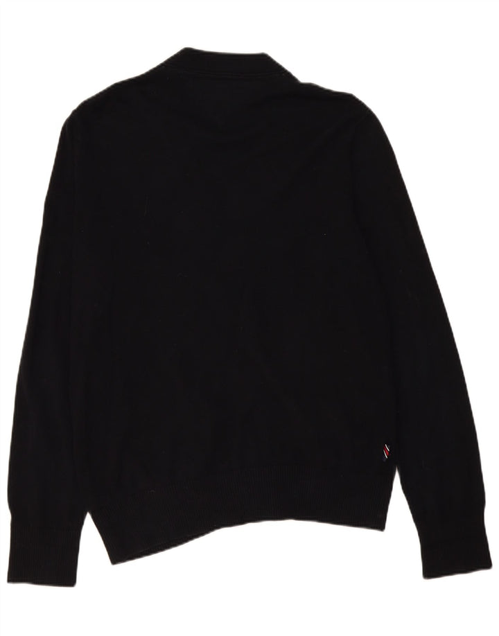 Мужской кардиган Tommy Hilfiger, средний черный хлопковый свитер