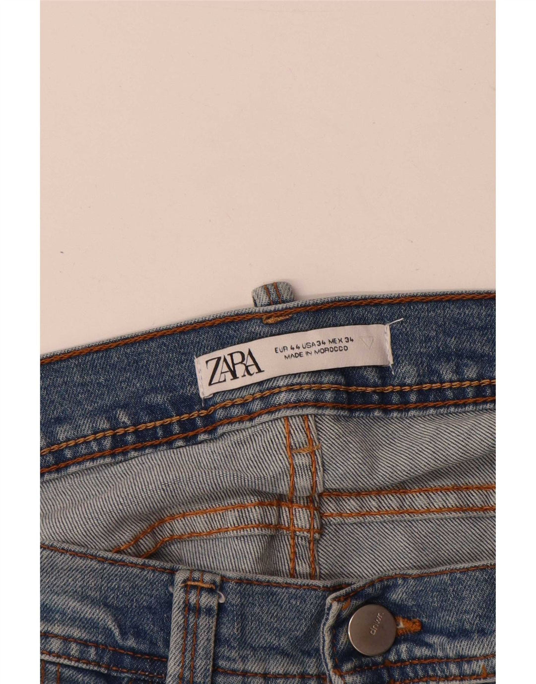 Мужские узкие джинсы Zara EU 44, большие W34 L32, синие, хлопок