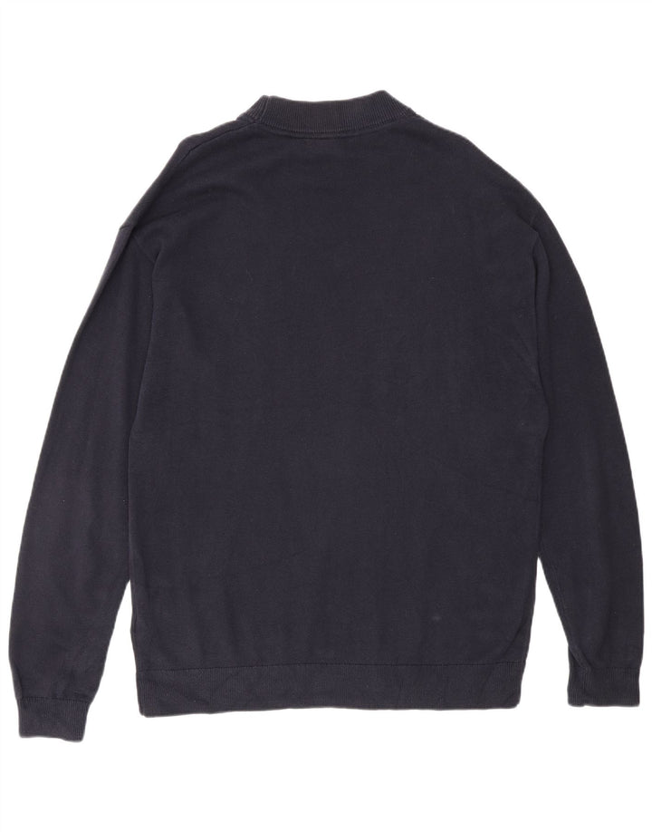 Мужской джемпер с круглым вырезом Calvin Klein Jeans, маленький темно-синий