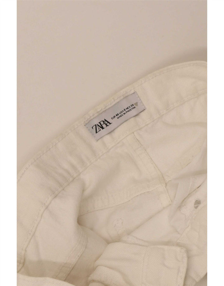 Женские широкие джинсы Zara EU 40 Medium W30 L32 белые