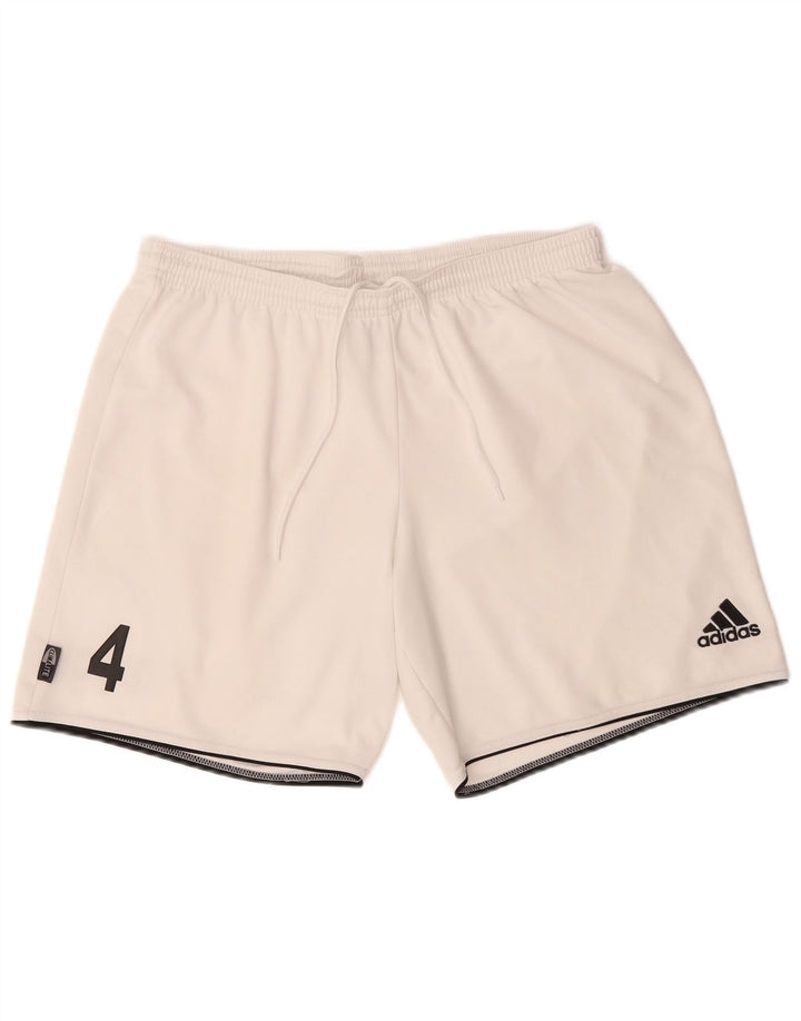 Мужские спортивные шорты Adidas Climalite с графическим рисунком, большие белые полиэстеровые шорты