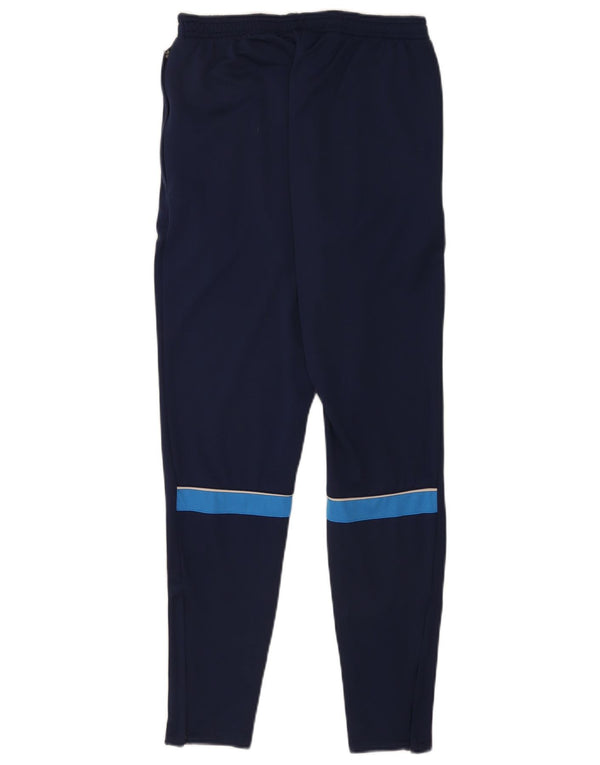 Мужские спортивные брюки Nike Dri Fit, маленькие темно-синие, полиэстер с цветными блоками