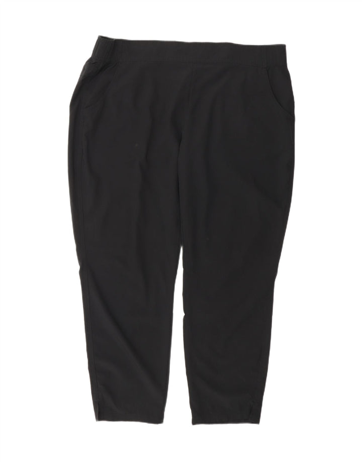 EDDIE BAUER Womens Slim Casual Trousers XL W38 L27 Black Polyester Vintage Eddie Bauer and Second-Hand Eddie Bauer from Messina Hembry 