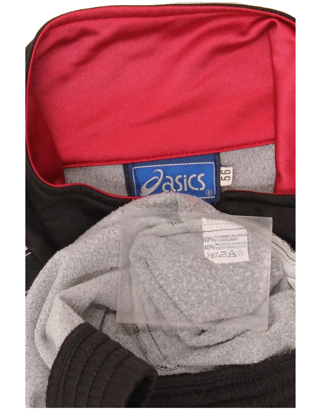 Мужской спортивный костюм ASICS с графическим рисунком IT 56 XL, черный с цветными блоками