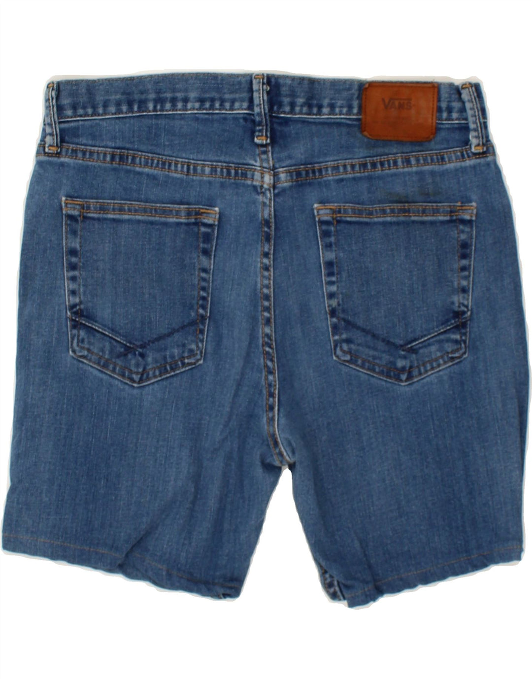 VANS Womens Denim Shorts W32 Large  Blue Cotton Vintage Vans and Second-Hand Vans from Messina Hembry 