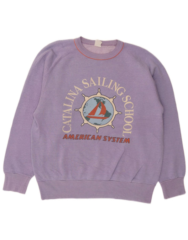 Винтажный женский джемпер с рисунком, Великобритания, 18 XL, фиолетовый